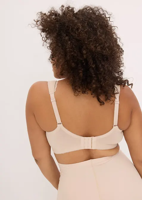 Lot de 2 soutiens-gorge minimiseurs moulés coton, sans armatures, bonprix