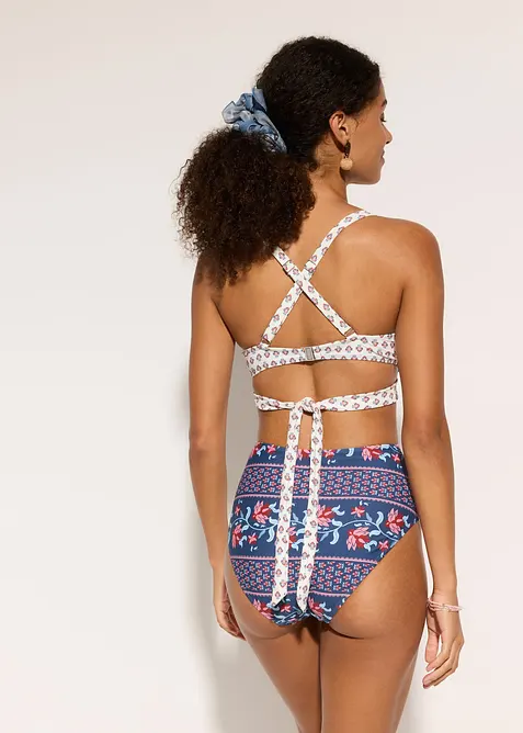 Bikini bustier (ens. 2 pces), esprit portefeuille, bonprix