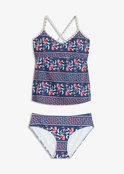 Tankini (ens. 2 pces) à bretelles croisées, bonprix