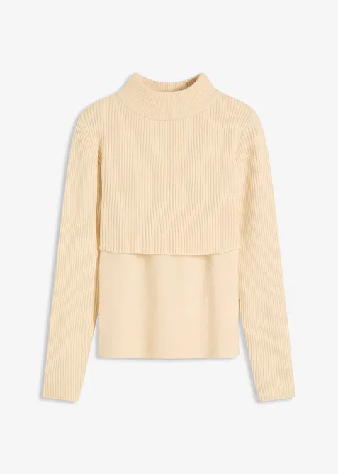 Pull à effet superposé, bonprix