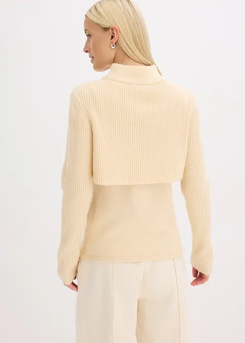 Pull à effet superposé, bonprix