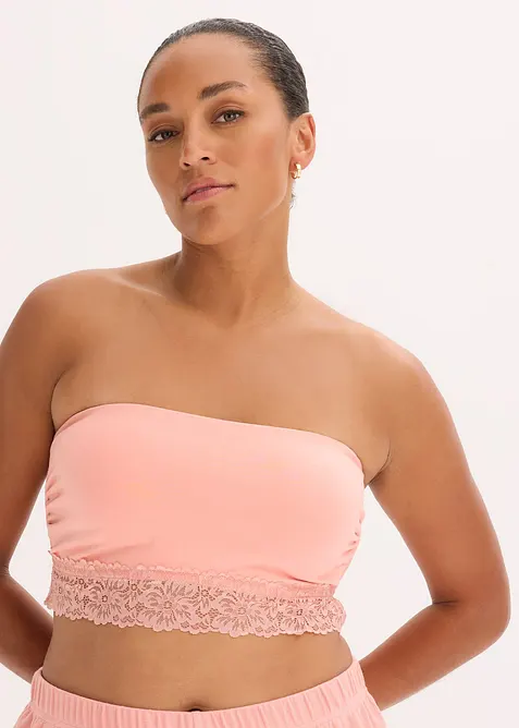 Lot de 2 soutiens-gorge bandeau coton, bonprix