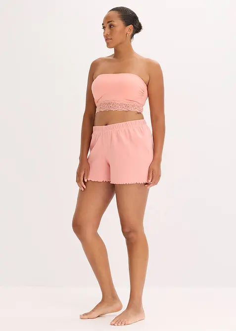 Lot de 2 soutiens-gorge bandeau coton, bonprix