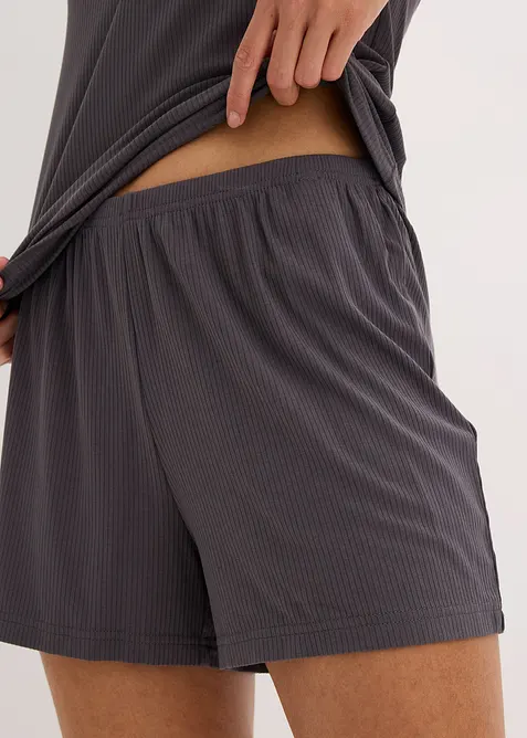 Pyjashort finement côtelé, bonprix