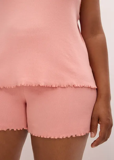 Pyjashort avec empiècement dentelle, bonprix