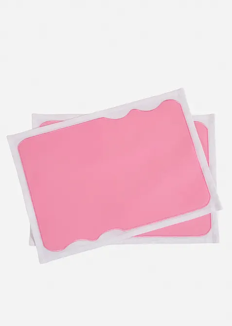 Lot de 2 sets de table en coton avec bordure contrastante, bonprix