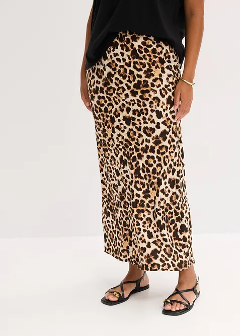 Jupe midi en viscose fluide, bonprix