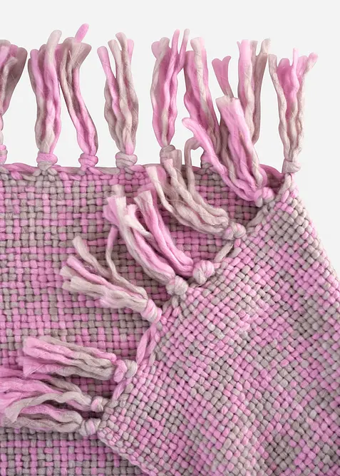 Plaid chaud avec des franges, bonprix