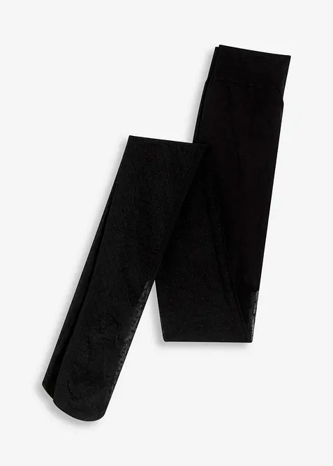 Collant 30den avec motif résille à pois, bonprix