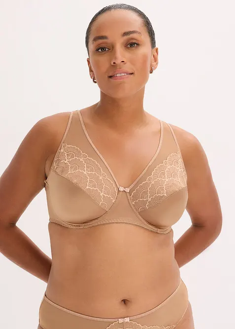 Lot de 2 soutiens-gorge avec effet brillant, bonprix