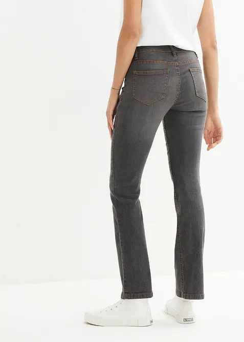 Jean bootcut taille mi-haute, extensible, bonprix
