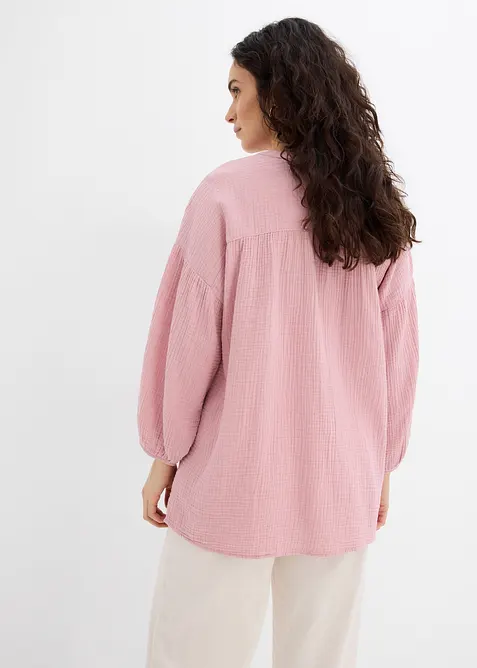 Chemisier oversize en gaze de coton, bonprix
