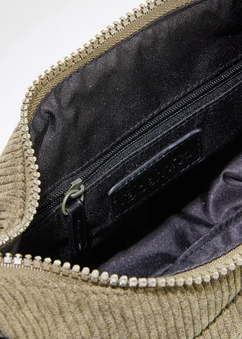 Sac &agrave; bandouli&egrave;re en velours c&ocirc;tel&eacute;, bonprix