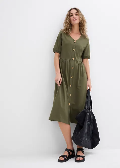 Robe midi 100% coton, bonprix