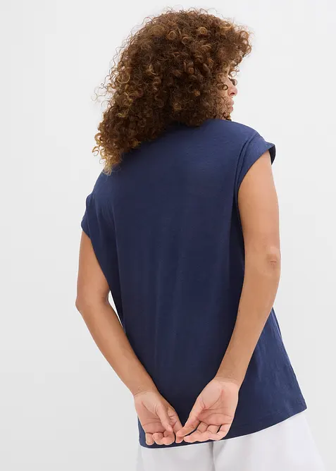 Lot de 2 T-shirts longs 100% coton, bonprix