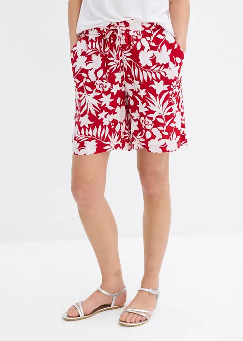 Short ample en viscose avec taille haute élastiquée, bonprix
