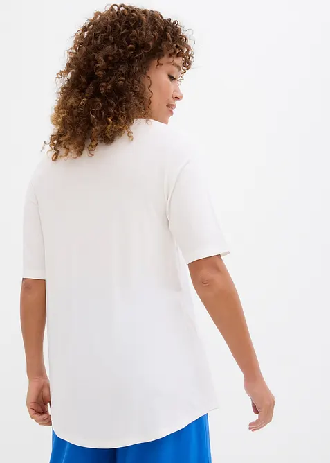 T-shirt long en viscose douce, bonprix