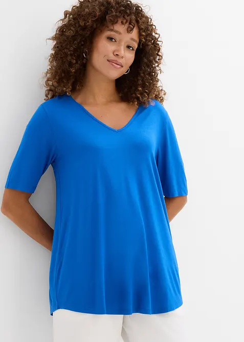 T-shirt long en viscose douce, bonprix