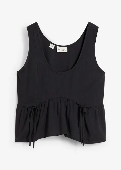Blouse sans manches l&eacute;g&egrave;re en lin m&eacute;lang&eacute;, bonprix
