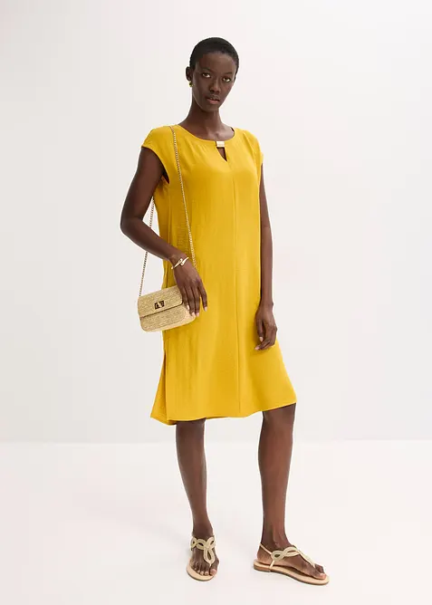 Robe en matière texturée, bonprix