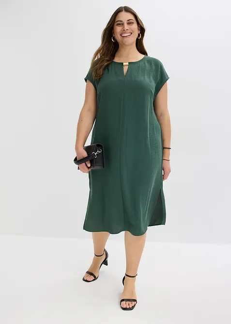 Robe en matière texturée, bonprix