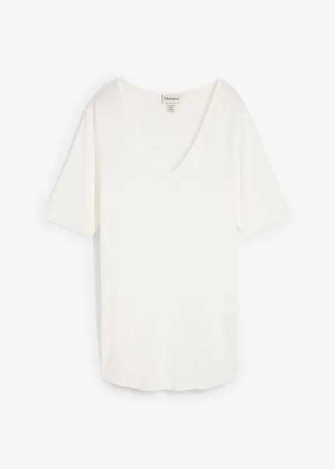 T-shirt long en viscose douce, bonprix