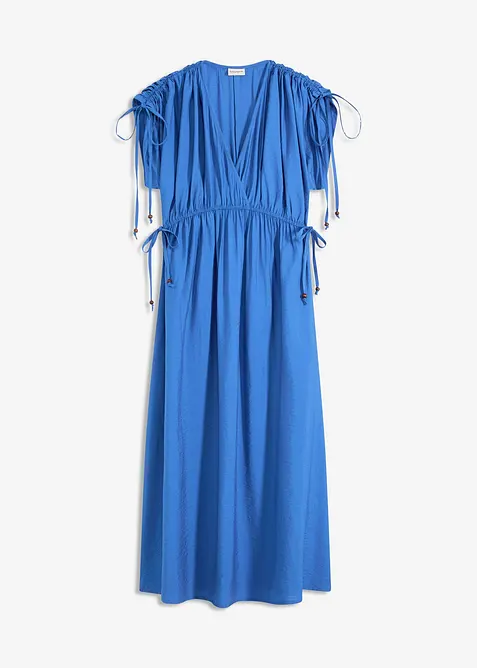 Robe longue à manches amples en matière texturée, bonprix