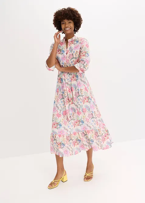 Robe longue à imprimé floral, bonprix