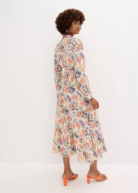 Robe longue à imprimé floral, bonprix