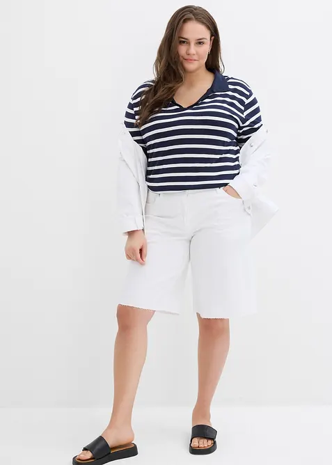 Bermuda à finition effilochée, bonprix