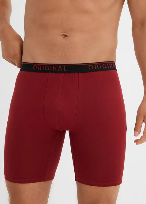 Lot de 2 boxers longs en coton extensible, bonprix