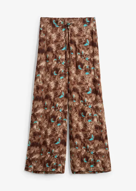 Pantalon taille élastiquée en viscose fluide, bonprix