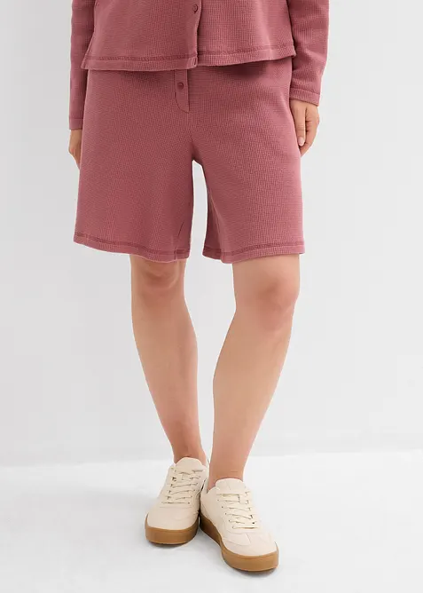 Short 100% coton avec taille élastiquée, bonprix