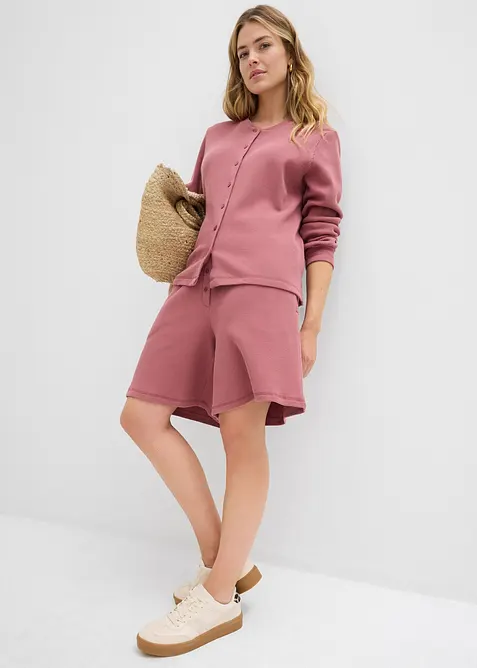 Short 100% coton avec taille élastiquée, bonprix