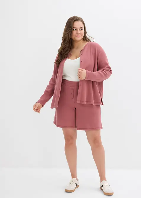 Short 100% coton avec taille élastiquée, bonprix