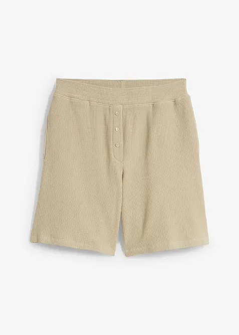 Short 100% coton avec taille &eacute;lastiqu&eacute;e, bonprix