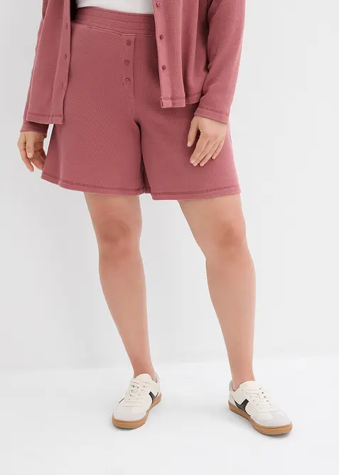 Short 100% coton avec taille élastiquée, bonprix