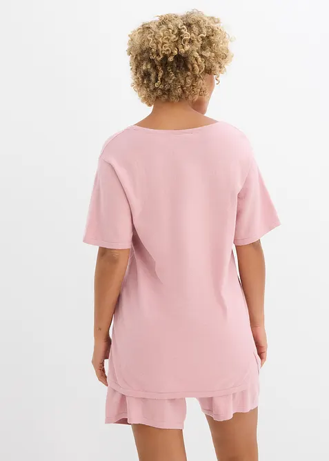 T-shirt en maille fine avec du lin, bonprix