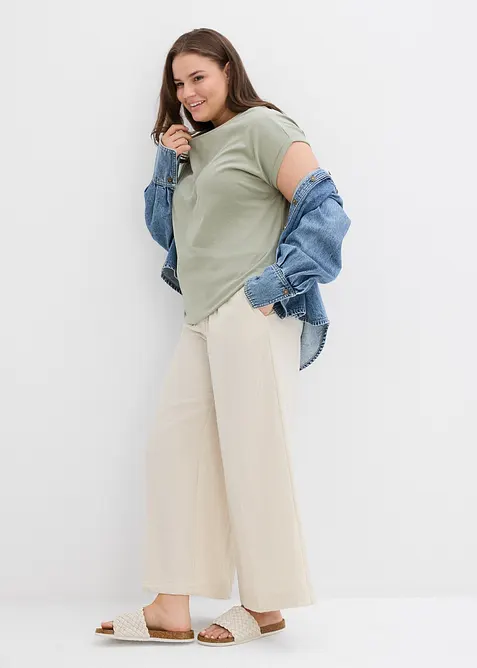 Lot de 2 T-shirts 100% coton, bonprix