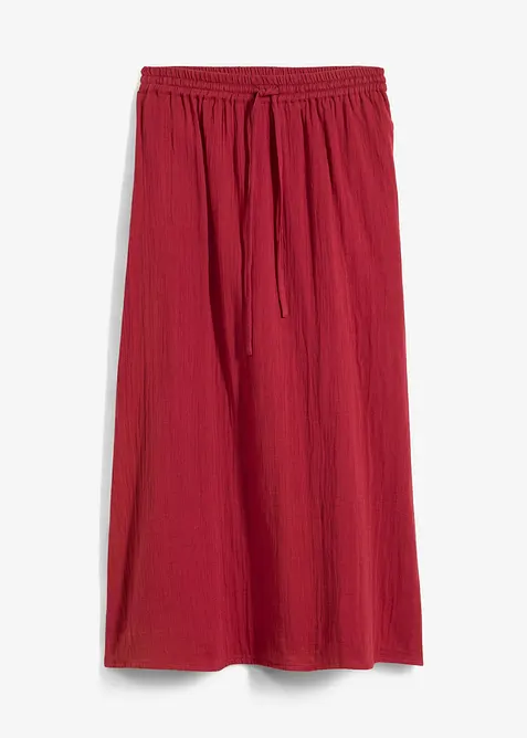 Jupe longue en gaze de coton, bonprix