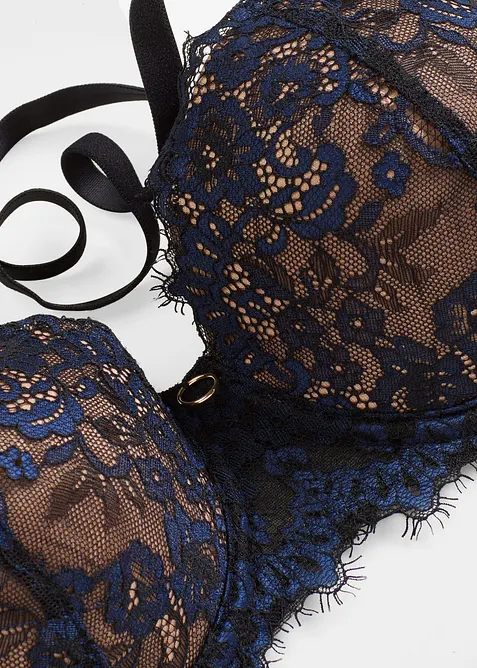 Soutien-gorge balconnet en dentelle à franges, bonprix