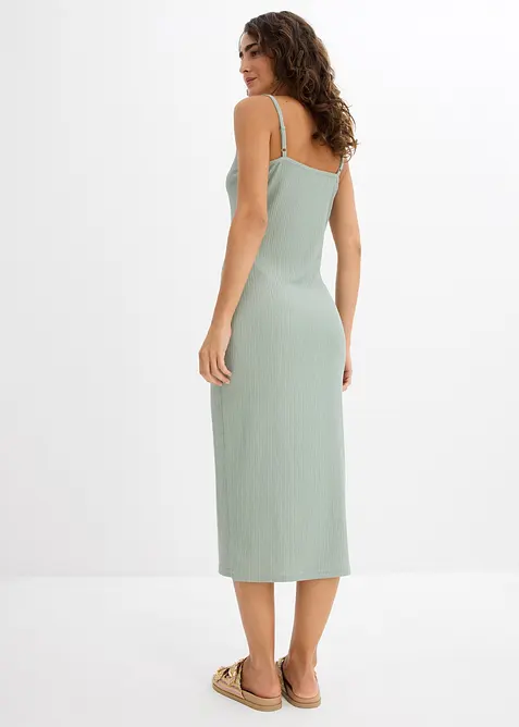 Robe midi en crêpe léger, bonprix