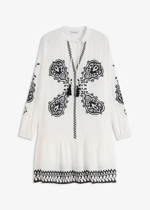 Robe-tunique en viscose texturée, bonprix