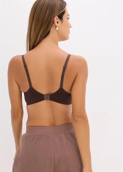 Lot de 2 soutiens-gorge avec effet brillant, bonprix