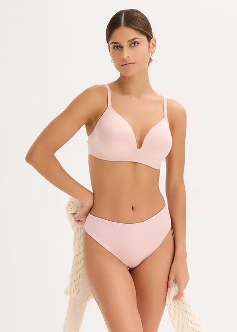 Soutien-gorge à coques sans armatures en polyamide brillant, bonprix