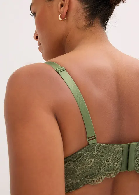 Soutien-gorge à coques et dentelle, bonprix