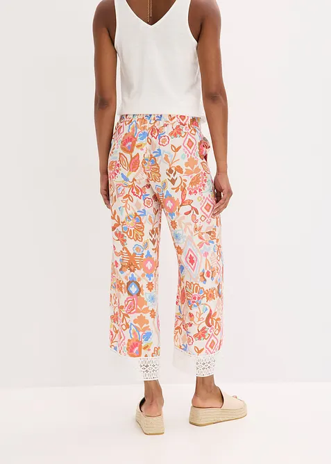 Pantalon avec bordure dentelle, bonprix