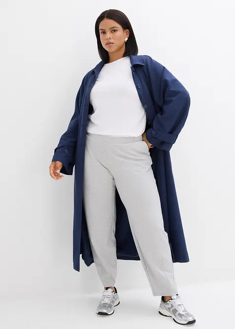 Pantalon barrel en viscose mélangée un peu brillante, bonprix