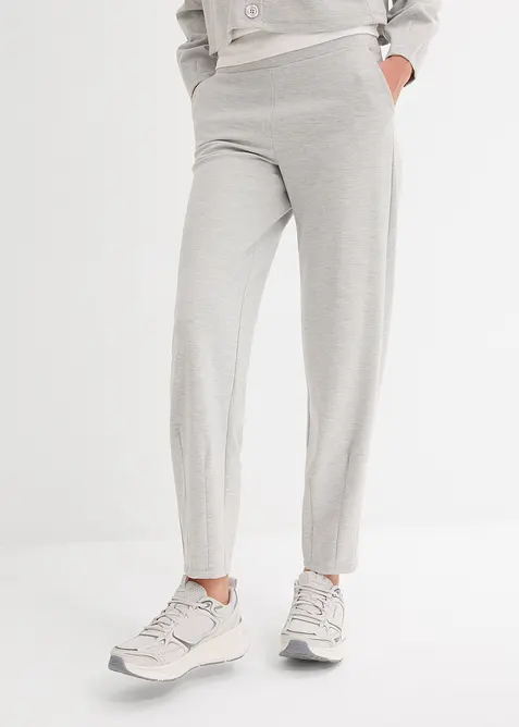 Pantalon barrel en viscose mélangée un peu brillante, bonprix