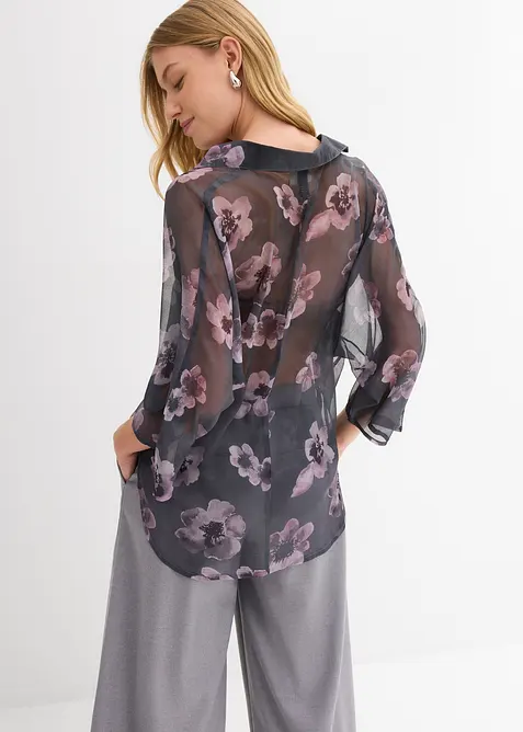 Blouse oversize en crêpe léger, bonprix